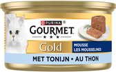 Gourmet Gold Mousse - Kattenvoer Natvoer - Tonijn - 24 x 85 g