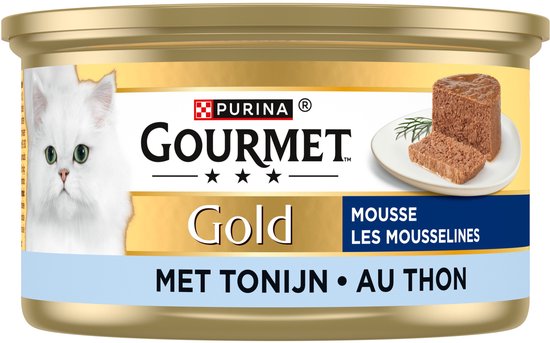 Gourmet Gold Mousse - Kattenvoer Natvoer - Tonijn - 24 x 85 g