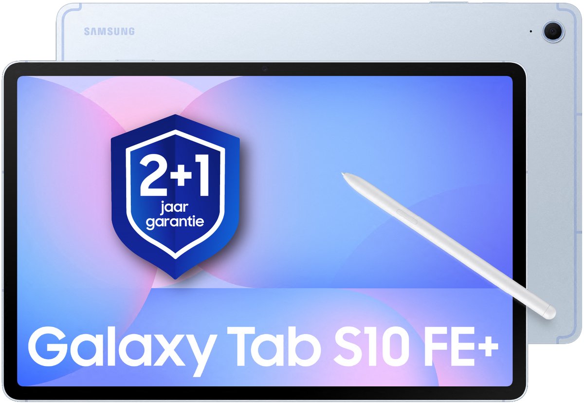 Samsung Galaxy Tab S10 FE Plus - Wi-Fi - 128GB - Blue + 1 jaar extra garantie — afbeelding 1