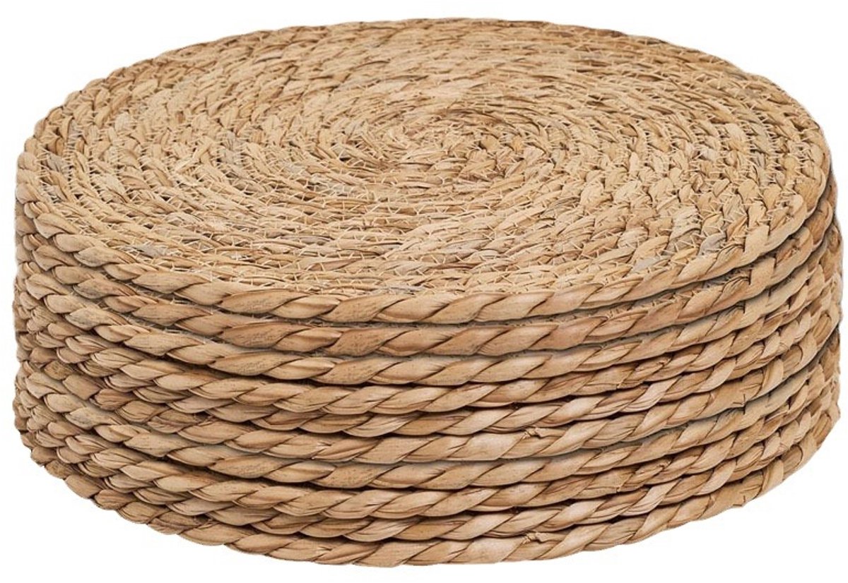 6 stuks 30 cm Pannenonderzetter rond - Pannenonderzetter hittebestendig Duurzaam en Hittebestendig - Panonderzetters - Ideaal voor Restaurants, Feesten, Bruiloften, Huisdecoratie - Panonderzetters bruin - Onderzetters pannen