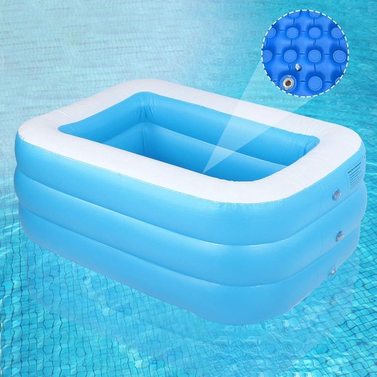 JGS Premium - Kinderbadje opblaasbad voor kinderen thuisgebruik - multifunctioneel en voordelig (blauw) — afbeelding 3