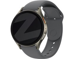 Bandz Smartwatch bandje 22mm siliconen sport 'Easy fit' - geschikt voor OnePlus Watch 1-2-3 - Polar Vantage M / M2 / M3 / V3 / Grit X - Huawei Watch GT 2-3-4-5 (Pro) - 46mm - Xiaomi Watch S1 / S3 / Watch 2 (Pro) - Amazfit GTR 2/3/4 (grijs)