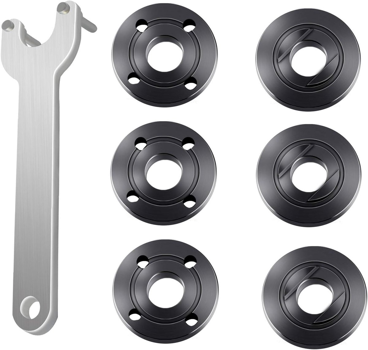 Accessoires voor haakse slijpers - Haakse slijpsleutel - Geschikt voor Dewalt Milwaukee Bosch Black Decker Ryobi Makita 193465-4 4,5" 5" 5/8-11 Onderdelen