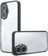 ivoler Hoesje voor Xiaomi Poco F7 5G, ultra transparant, schokbestendig, met versterkte hoeken, transparant, dun, zacht, TPU, bumper