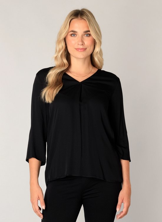 BASE LEVEL Yani Blouse - Black - maat 44