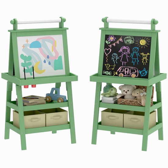 AIYAPLAY-Kinder ezel-MDF-59x48x118cm-Groen