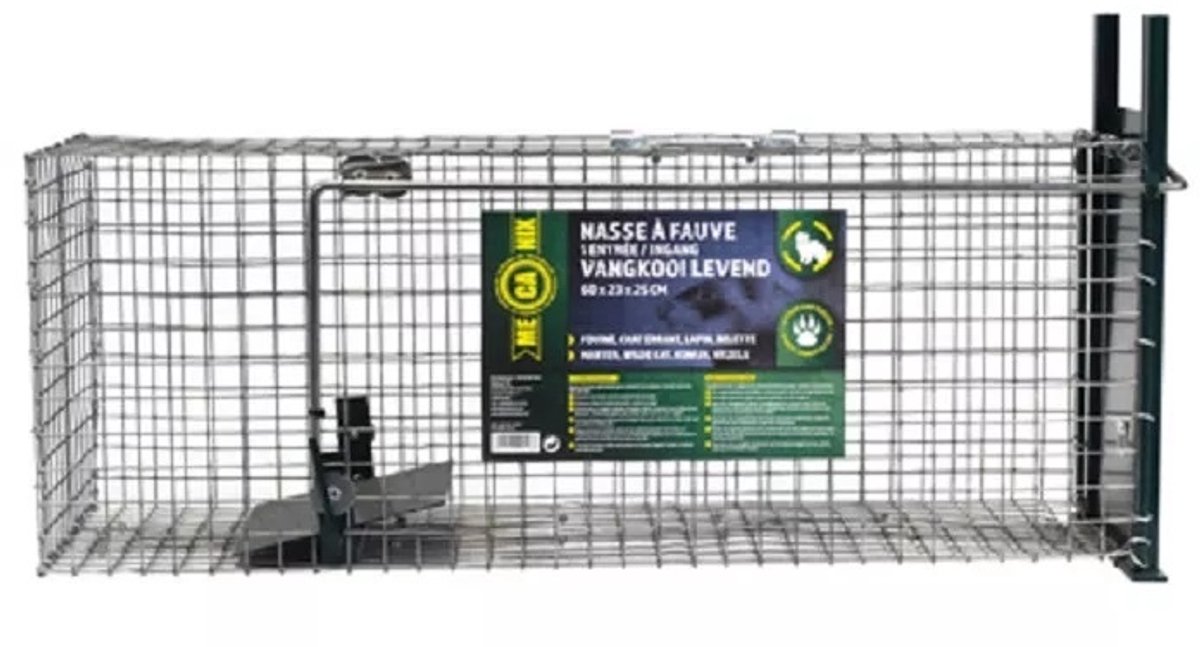 Mecanix Premium 1 Deurs Knaagdieren Vangkooi | 60 x 23 x 25 cm