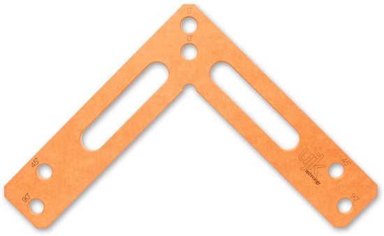 Équerre d'assemblage UJK - Angle droit, Coin - Fixation de serrage également utile comme butée sur votre table 20 mm / MFT