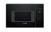 Bosch BFL523MB1F - Serie 4 - Inbouwmagnetron - 38x59 cm - 20 l - Zwart - Eenvoudig te reinigen met hydrolyse