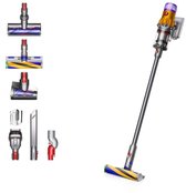 Bol.com Dyson V12 Detect Slim Absolute - Steelstofzuiger - Nikkel/Geel - 150 Air Watts - Hepa - Lichtgewicht aanbieding