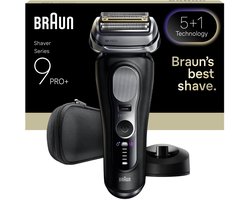 Braun Series 9 PRO+ Elektrisch Scheerapparaat - Pro SensoAdapt - Oplaadstandaard - 9610S - Zwart - Scheerapparaat voor Mannen