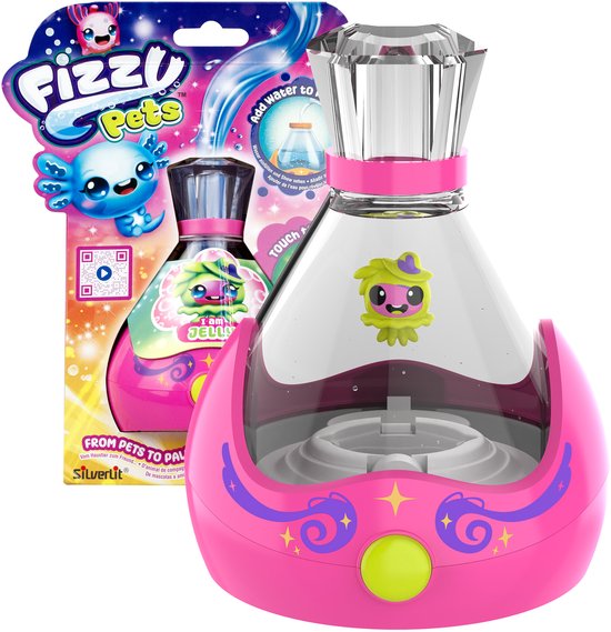 Fizzy Pets Interactief Zwemmend vriendje in een fles - Met licht en geluid - Speelfiguur van Silverlit — afbeelding 4