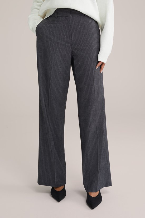 Pantalon large à fines rayures pour femme WE Fashion