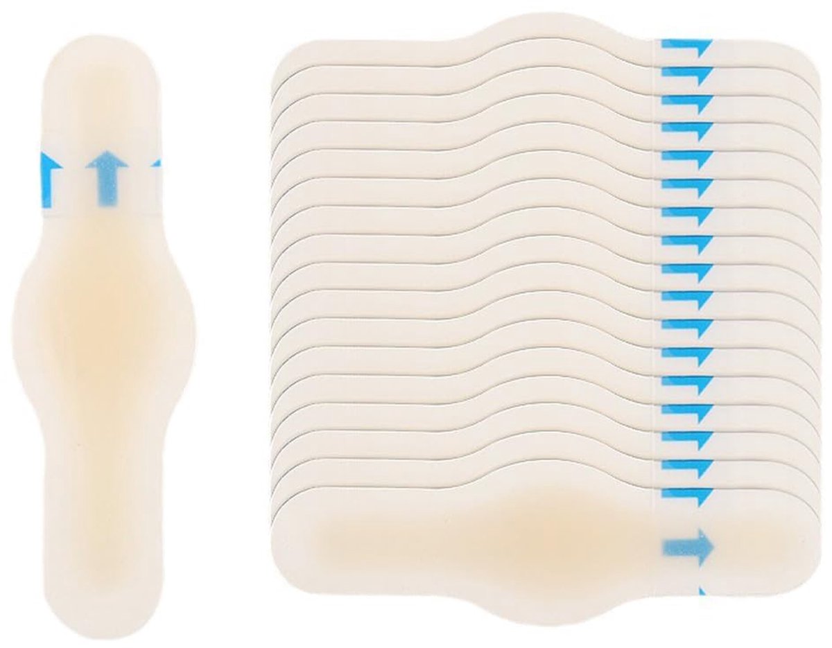 TRANKIELO® – Hydrocolloïde Blaaspleisters (24 stuks) – Waterdicht, Ultra Licht en Slank Ontwerp – Voor Sportblaren Preventie en Herstel"