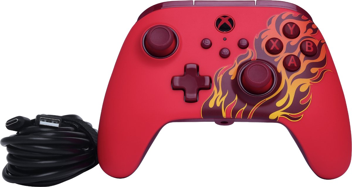 PowerA Advantage Bedrade Controller - Xbox Series X|S - Rood Vuur - 3m USB-kabel – foto 7