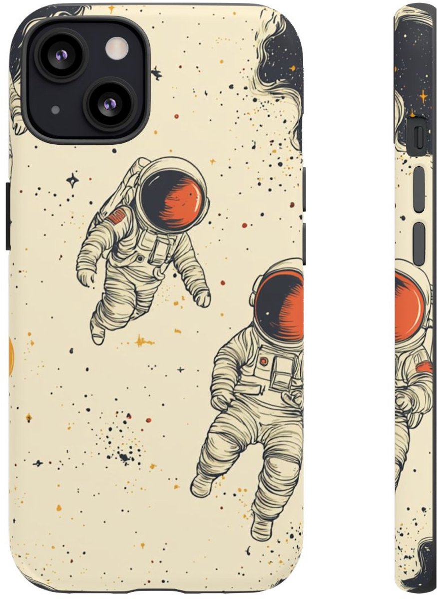 Astronauten in de Ruimtepatroon – Telefoonhoesje Geschikt voor iPhone 13