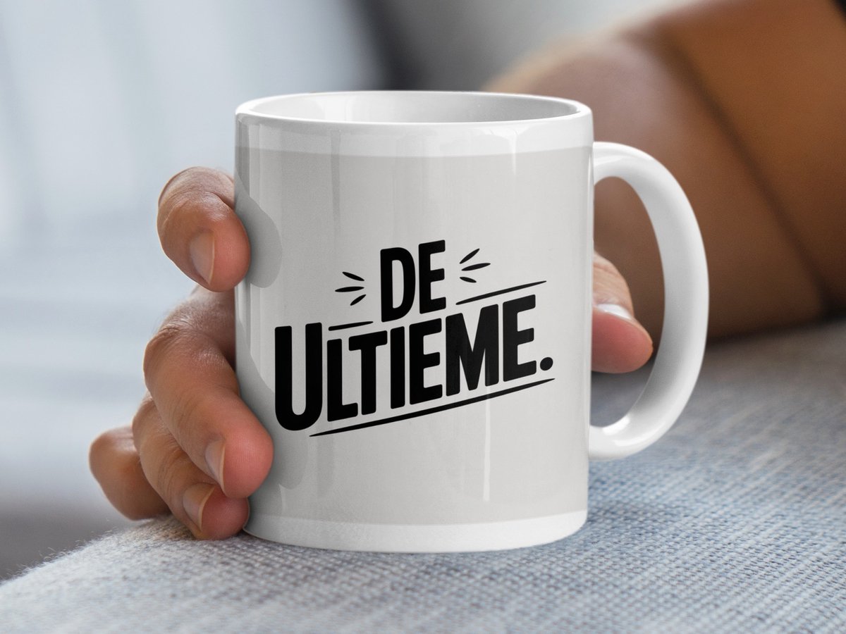 De Ultieme Mok, Motivational Dutch Quote, Gift Idea, Coffee Lover, Perfect present