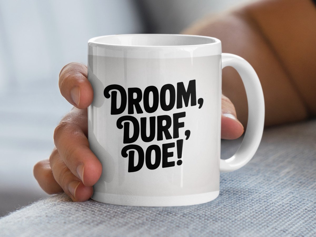 Dream Dare Do Mok, Motivational Mok, Dutch Quote Mok, Inspiration Mok, Unique Mok Gift
