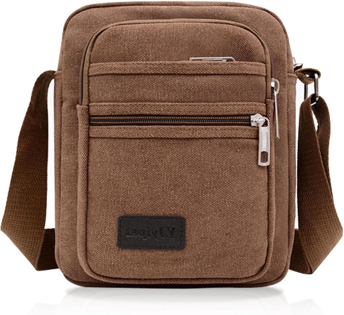 Casual canvas schoudertas met multi-pocket design voor mannen - Ideaal voor sport en reizen