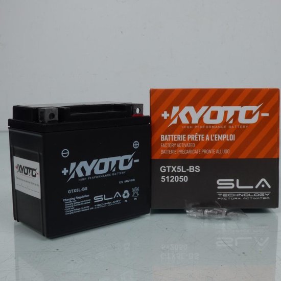 Batterie SLA Kyoto pour Scooter Keeway 50 Goccia 2009 YTX5L-BS / 12V 4Ah Neuf
