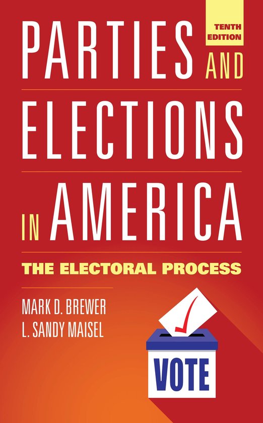 Parties and Elections in America - cover