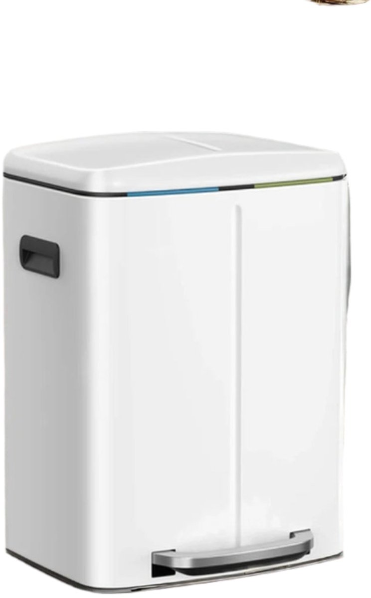 Garbage Separation System - Afval Bin - Trash Can - duurzaam staal - 44,5 x 36 x 60 cm