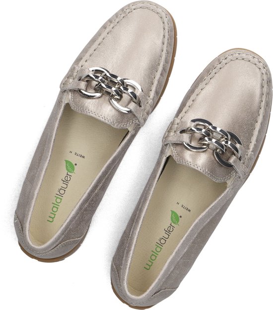 Chaussures à enfiler et Ballerines pour femmes Waldlaufer H-lucy Stein Gold Goud - Taille 5½