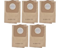 5 Stuks - Stofzuigerzakken Geschikt voor Kärcher 6.959-130.0 - Hoogwaardige Stofzuigerzakken Geschikt voor Kärcher A2204/WD3300/MV3/WD3 - Multifunctionele Stofzuiger