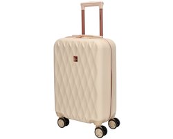 Charm London Honey Koffer - S - Handbagage - 40 Liter - TSA Slot - 55 × 35 × 22.5 cm - Cabin Size - Travel - Reizen - Beige