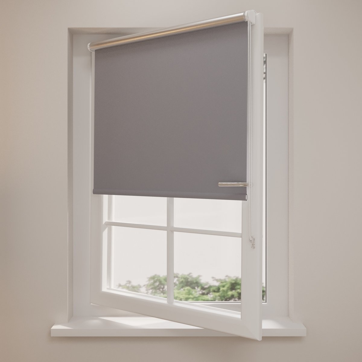 DTCH® Rolgordijn Verduisterend - Pure mini Thermo - Grijs - 70 x 150 cm - Isolerende zonwering – Rolgordijn zonder boren – foto 3