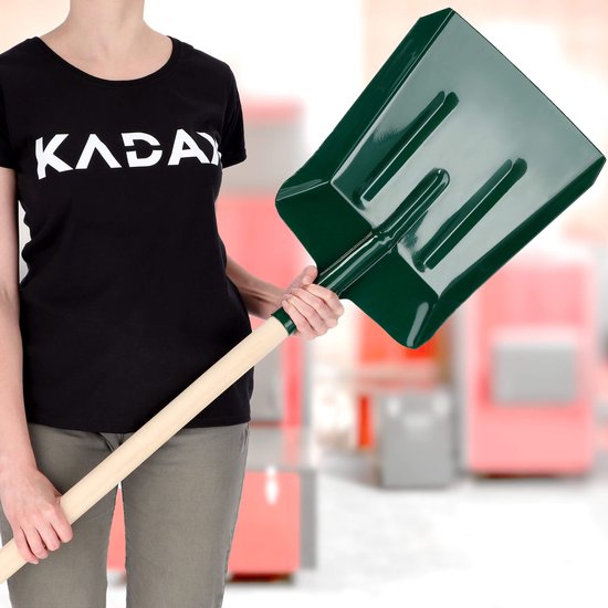 KADAX Schep, koolstofschep, schep met ergonomische steel, schep met stevige handgreep, robuuste schop voor as, kolen, koolstof, tuingereedschap, tuinspade (houten steel) van Merkloos	 — afbeelding 5
