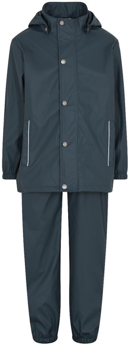 En Fant Kinder Regenset Rainwear Set Solid Dark Slate-122