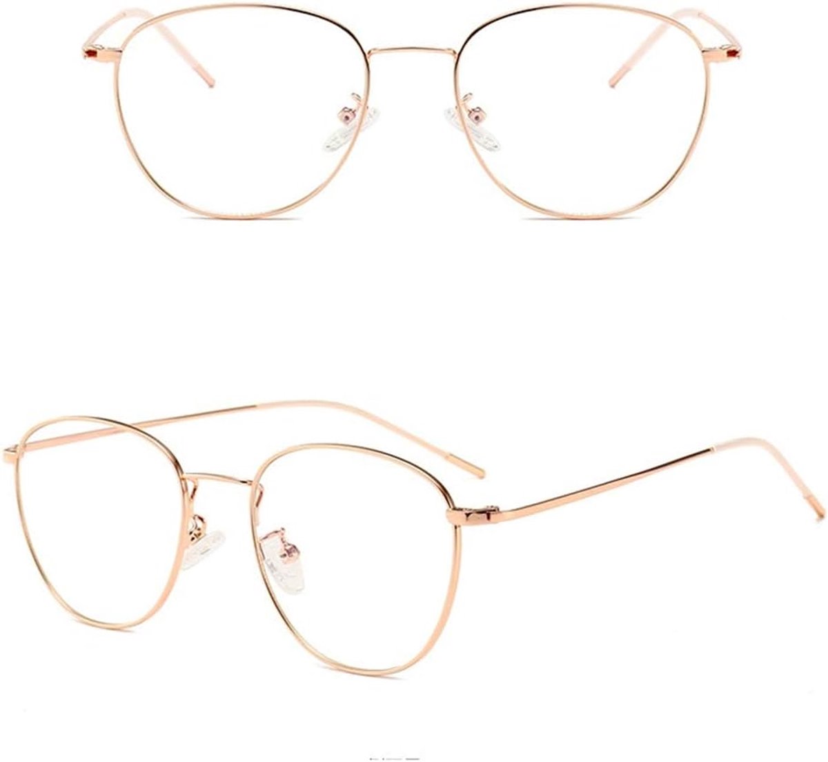 Lexium Blauw licht bril zonder sterkte - Blauw Licht Bril - Computerbril - Blue Light Glasses - Blauw Licht Filter Bril - Beeldschermbril - Met Brillendoekje - Unisex - Transparant - Game bril - Bril tegen vermoeide ogen - Bril computer/tv schermen