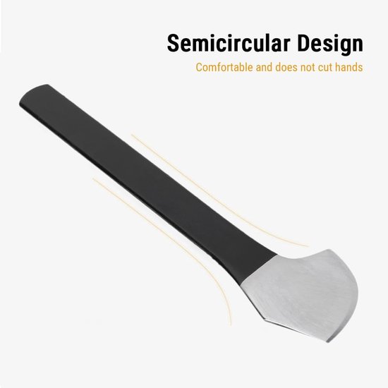 Handmade leather cutting knife - beveled blade - manganese steel - perfect for crafts en leerbewerking van Innovo — afbeelding 3