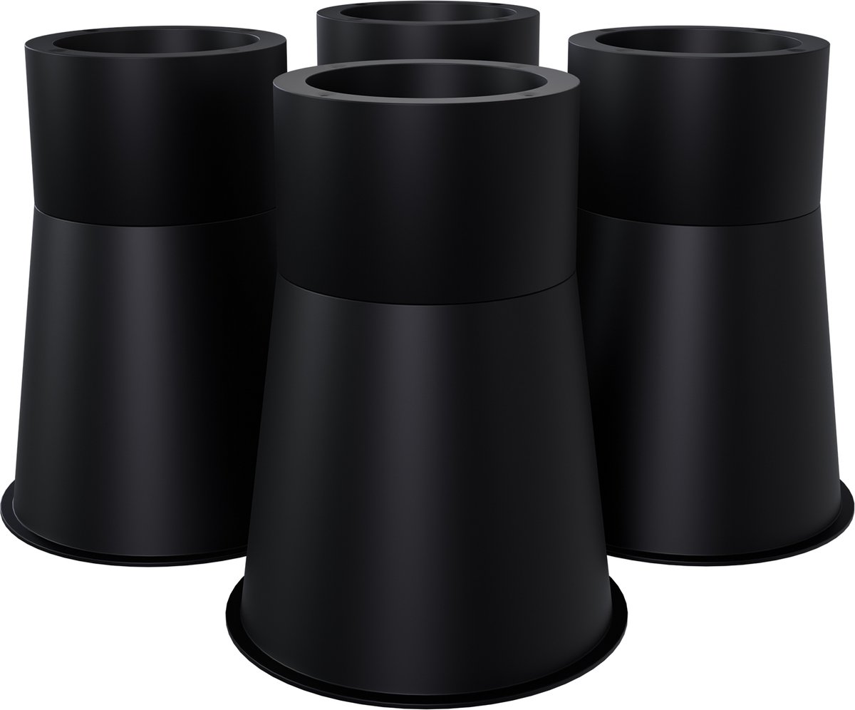 Meubelverhogers 8 stuks - in hoogte verstelbare meubelpoten (6,5/12 cm) Robuuste tafelverhogers met olifantspootontwerp - Zware meubelverhogers