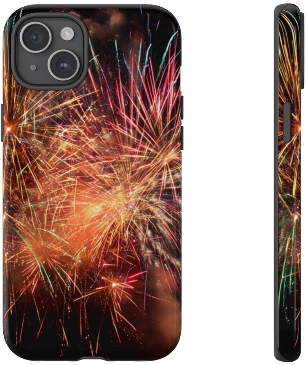 Kleurrijk Vuurwerk Spektakel – Telefoonhoesje Geschikt voor iPhone 15 Plus
