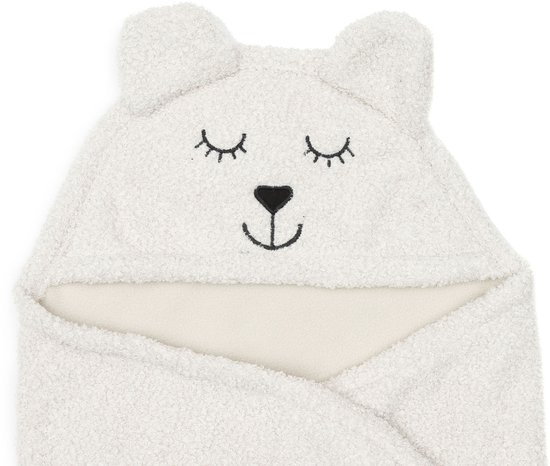 Jollein Wikkeldeken Bear Boucle Oatmeal van Jollein — afbeelding 4