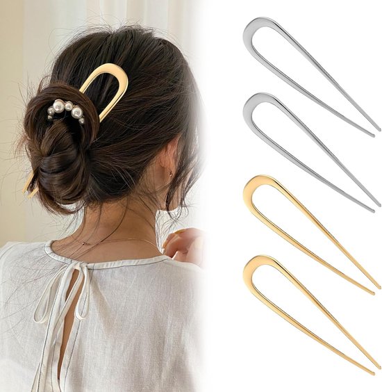 U-Vormige Metalen Haar Stokken Vrouwen Sieraden Ba... - Vicedeal