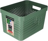 Bol.com Curver Infinity Recycled Dots Opbergbox - 17 liter - Groen aanbieding