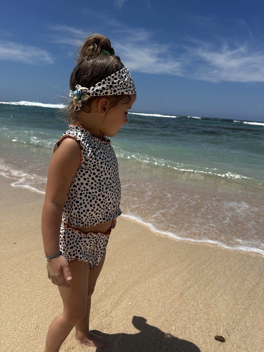 Ducksday - Omkeerbare tankini met haarlint - voor meisjes - UPF 50+ - Driedelige zwemset - Moana — afbeelding 7
