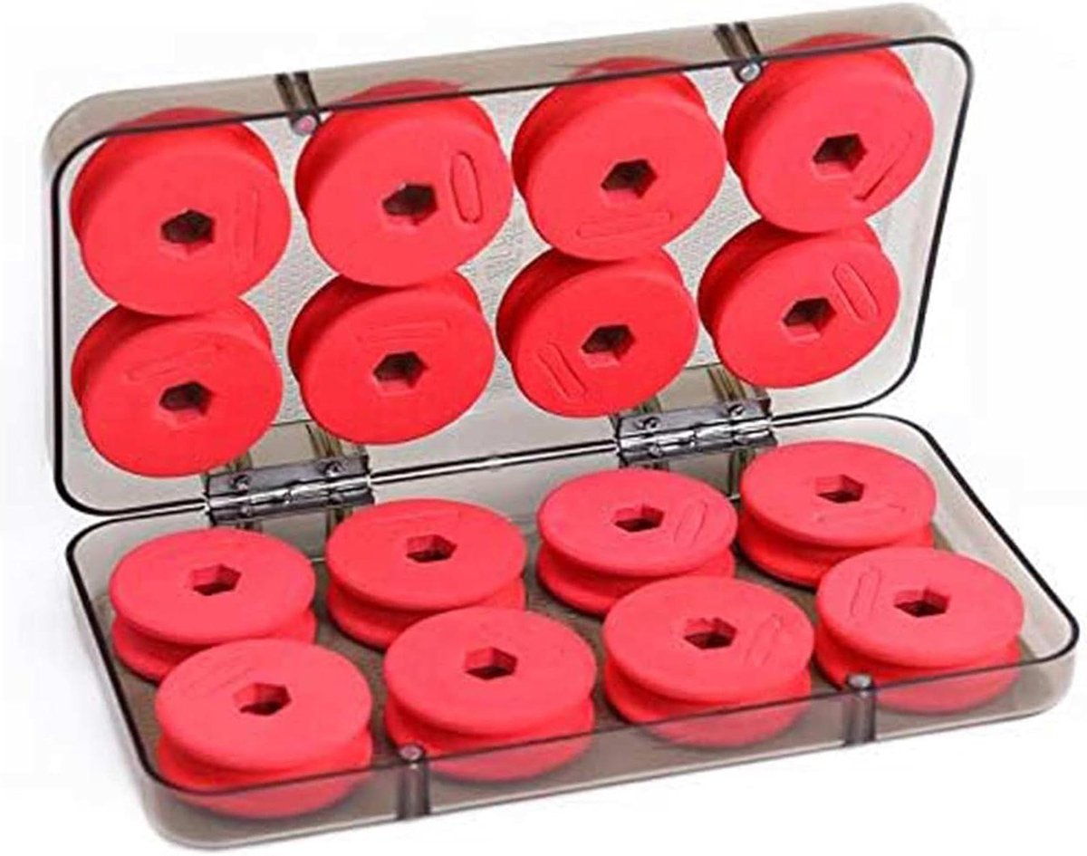 Allecto Plus - Vislijn Opslag Organizer met Foam Spoelen voor Vissen - 16 stuks - Handig Winding Board voor Vislijn - Vislijn Accessoires
