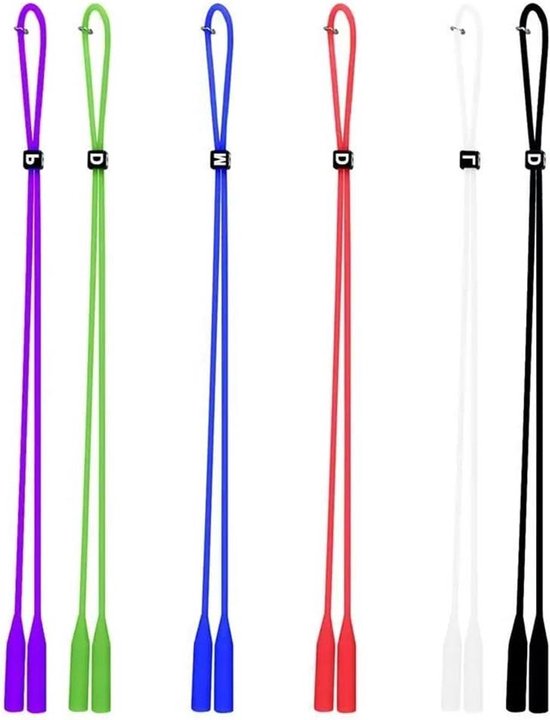 Hanyousheng Brillenband, brilband voor dames, brilketting, 7 stuks kleurrijke brilbanden, sport, brilbanden voor dames en heren, brillenkoord, brilhouderset voor zonnebrillen, leesbrillen, multicolor, 70 cm