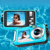 Bol.com Bedee waterdichte dual screen HD digitale camera - 48MP - 2.7K - 32GB geheugenkaart - met autofocus aanbieding