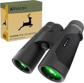 Volcan Waterdichte Verrekijker 10x42 - Voor Volwassene - Gasgevuld - HD - Met Lensdoppen, Draagtas en Nekkoord - Zwart