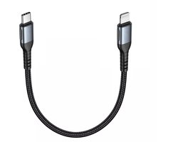 Korte Oplaadkabel geschikt voor Apple CarPlay en iPhone X, 11, 12, 13, 14 Oplader Kabel - Geschikt voor USB-C naar Lightning Kabel - 30 CM - Origineel Xssive