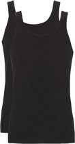 Ten Cate Basics singlet zwart 2-pack voor Heren | Maat S