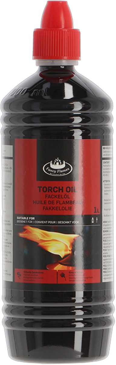 Fancy Flames Fakkelolie - 5x - 1 liter - lange brandduur - voor buitengebruik - roetloos - sfeer maken — afbeelding 3