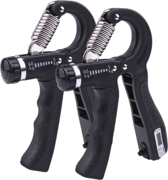 Grip versterker 5-165 kg verstelbare zware grip sterkte apparaat vinger uitbreiding arm pols onderarm trainer handgrepen versterker (kleur: rood