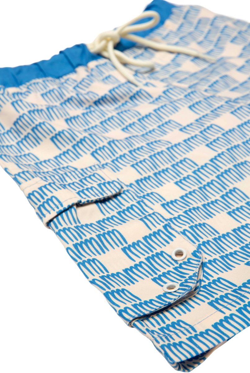 Ducksday - Zwembroek - boardshort - UV - werend - UPF50+ - Surf - Manta - Blauw - 98/104 — afbeelding 4