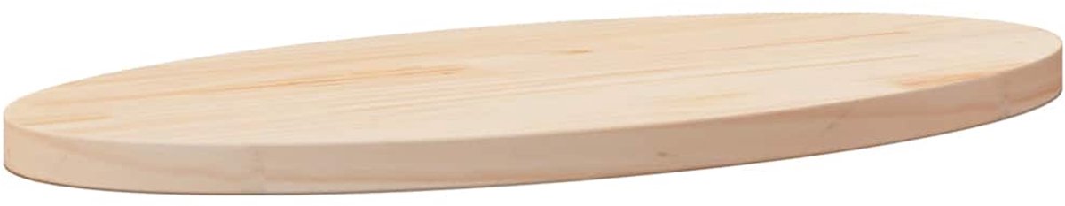 vidaXL Tafelblad ovaal 60x30x2,5 cm massief grenenhout